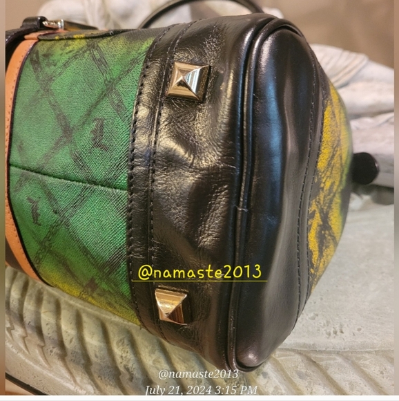 L.A.M.B. By Gwen Stefani Tie-Die Speedy Satchel Luxury Designer Handbag #11 - Picture 10 of 16